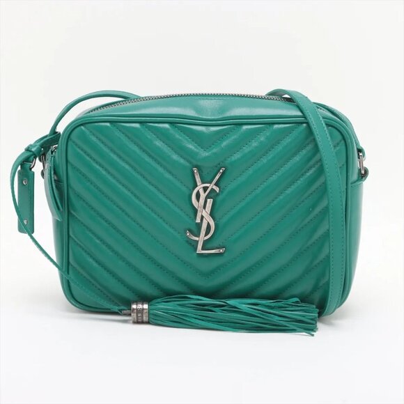 Saint Laurent Paris Lou Camera Leather Shoulder bag Green 574494 - Picture 1 of 13